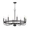 Maxim Lighting Frankie 8-Light Chandelier, Black 14498BK - alternate 1